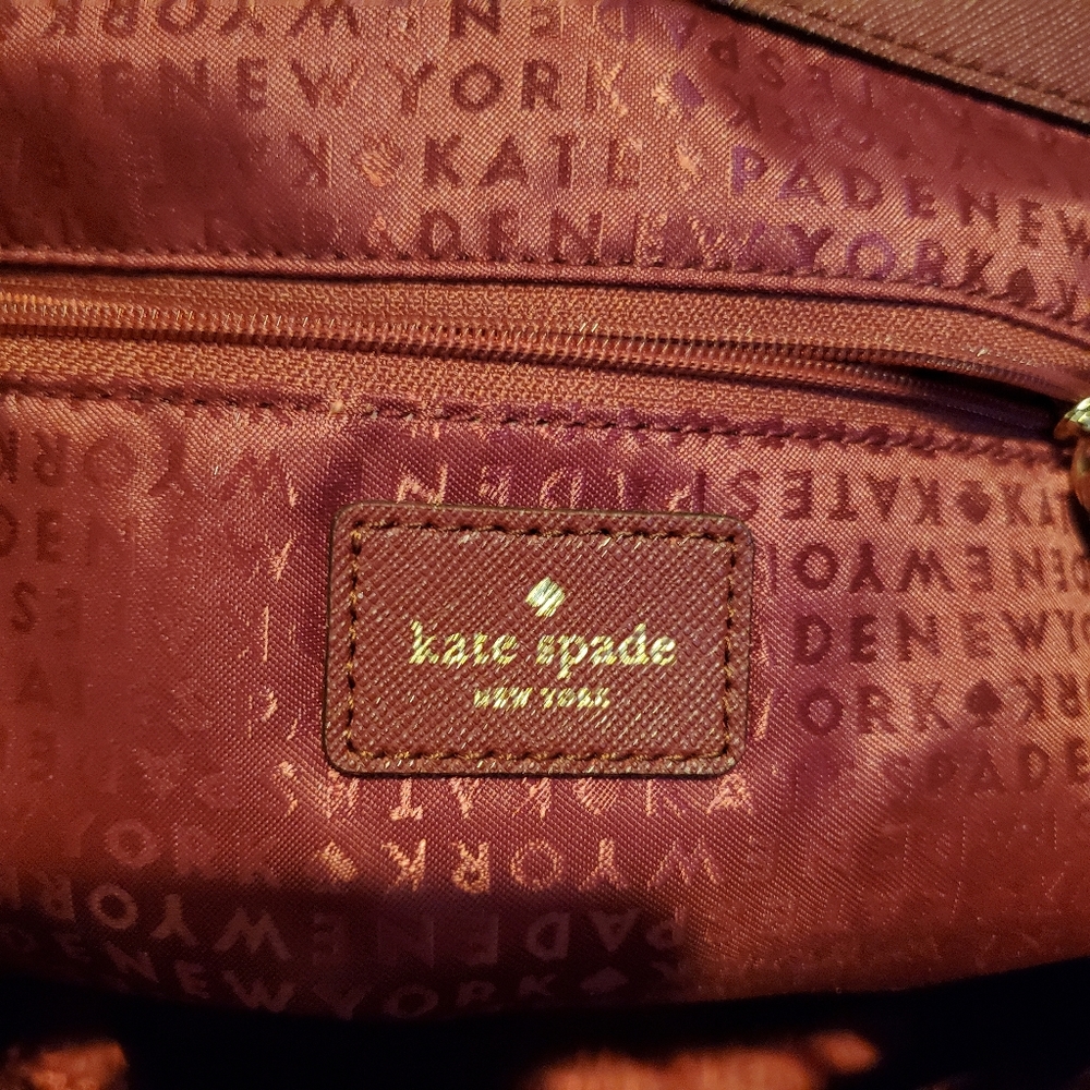 Kate Spade Lilah Laurel Burgundy Leather Satchel - Picture 3 of 14